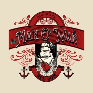 Man O War Pirate Ship T-Shirt