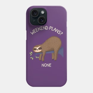 Lazy Sloth Funny Phone Case