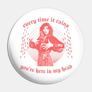 Kate Bush † Retro Aesthetic Fan Art Design Pin