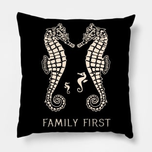 Sea horse Family First Pillow