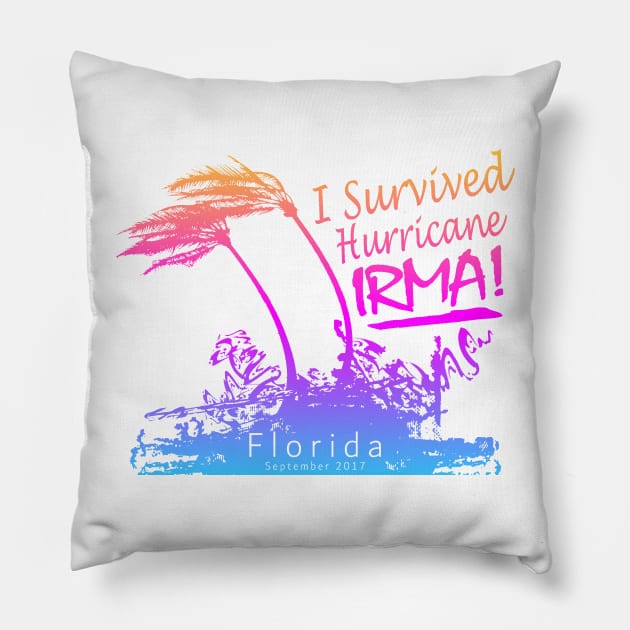 I survived Hurricane Irma Pillow by Etopix