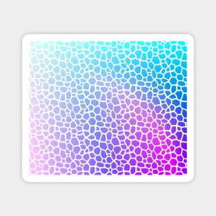 Soft pink purple and blue water pattern Magnet