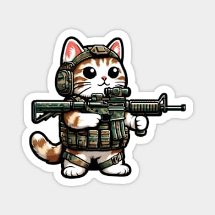 Tactical Cat Magnet