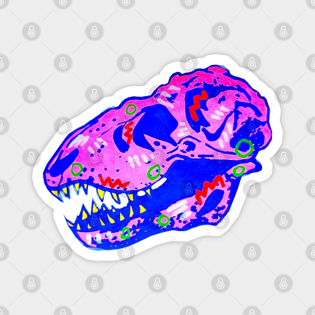 Party Skull Magnet by Art of V. Cook