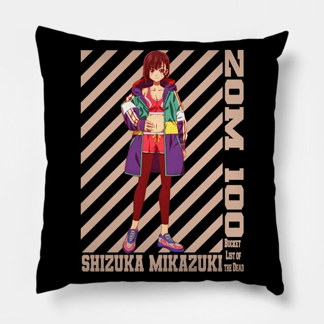 Shizuka Mikazuki Zom 100 Pillow by abdul rahim