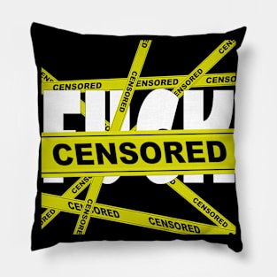 F censored Pillow