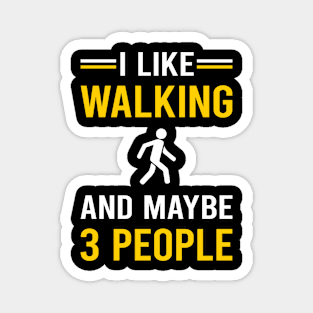 3 People Walking Magnet