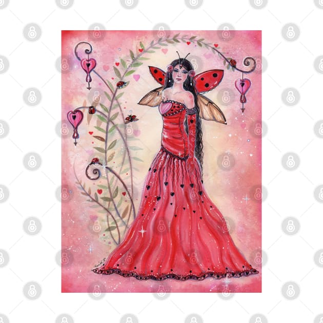 Lady love bug valentine art by Renee Lavoie by ReneeLLavoie