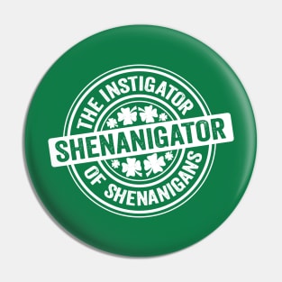 Shenanigator White Pin