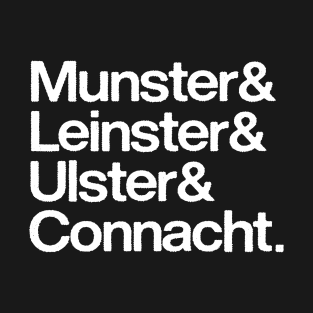 Irish Provinces Names List T-Shirt