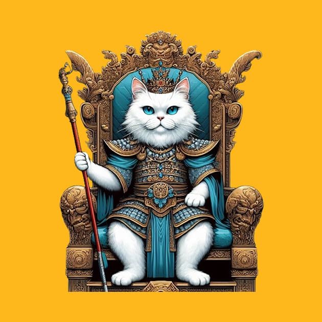 the king of white cats by Wowcool