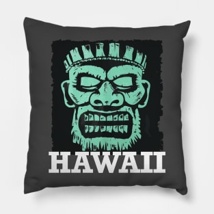 Hawaii Tiki (with White Lettering) Pillow