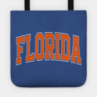 Florida - college university font letters text word basketball baseball softball volleyball hockey football lover fan player christmas birthday gift for men women kids mothers fathers day dad mom vintage retro Tote