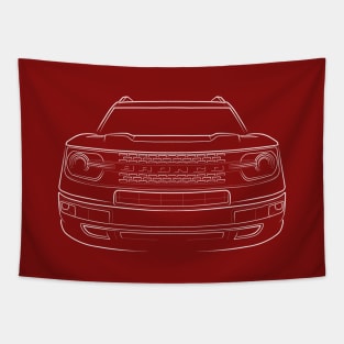 Ford Bronco Sport - front stencil, white Tapestry