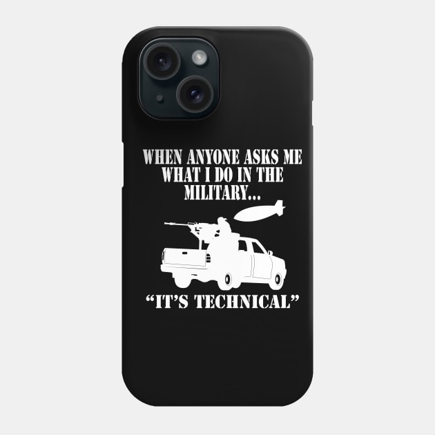 Its technical  (dark tees) Phone Case by Illustratorator