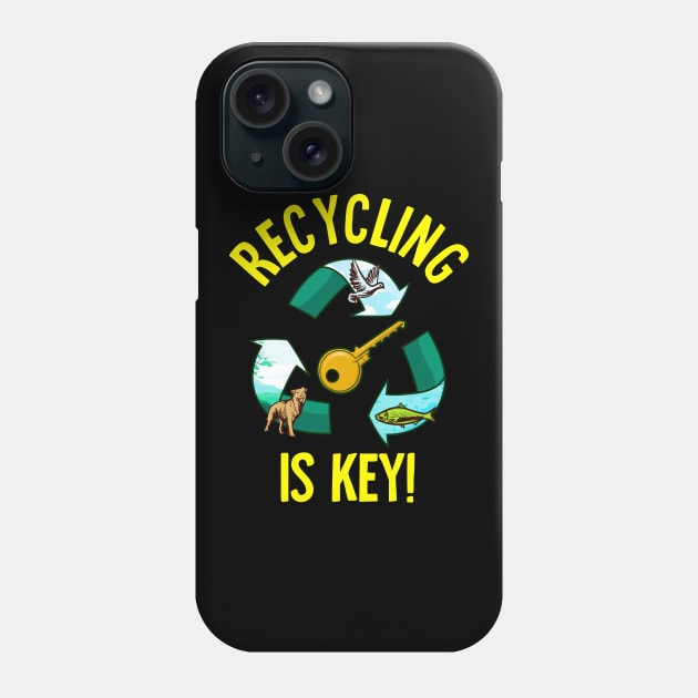 Recycling Is Key Cute Eco Environment Health Phone Case by theperfectpresents