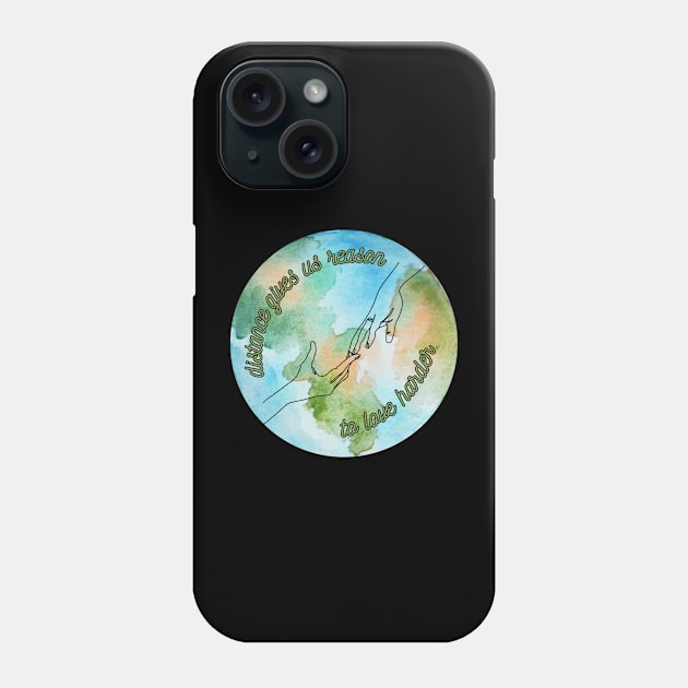 Long Distance Love Phone Case by stellarfinds