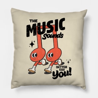 Gift for Music Lovers - Music Gift for Her - Valentines Day - Gift for Musician Pillow