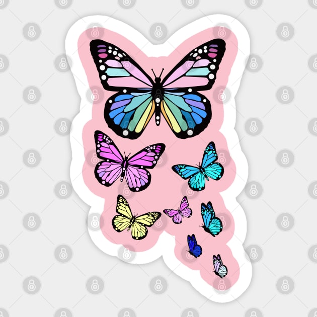 Printable Butterfly Stickers  Butterfly Stickers for Walls