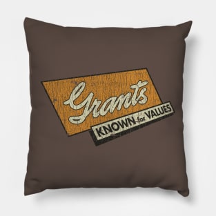 Grants Known For Values 1906 Pillow