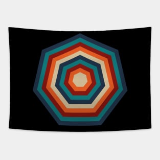 Retro Heptagon Tapestry