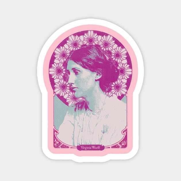 Virginia Woolf Magnet by Oskyposters