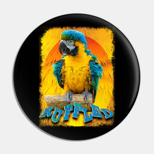 Ruffled Parrot Pin by Ripples of Time