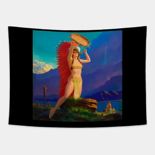 Queen of the Mountain Tribes Tapestry