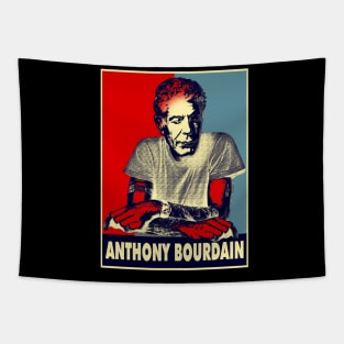 Retro Anthony Bourdain Tapestry