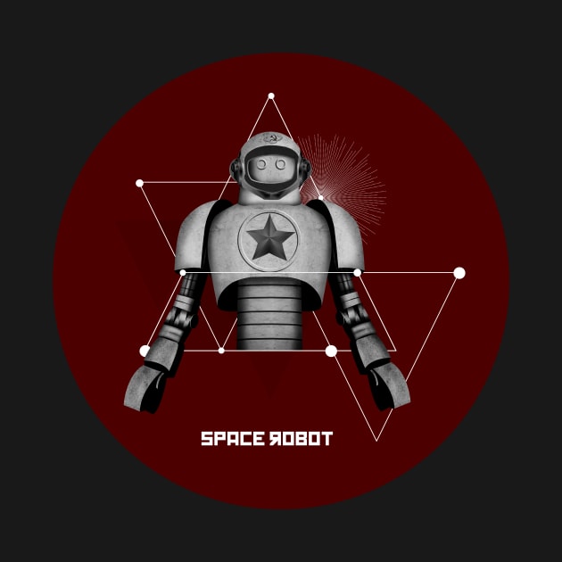 Space robot minimalism by ZCardula