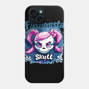 Skull Girl, Skull Fun T-Shirt 10 Phone Case