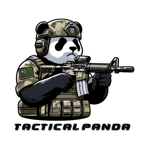 Tactical Panda by Rawlifegraphic