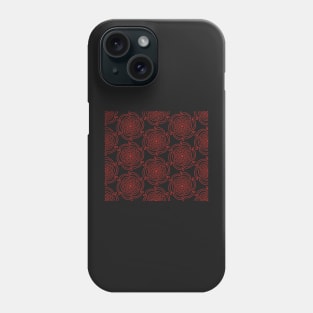 Seamless pattern with roses Phone Case
