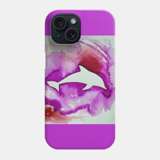 Dolphin in pink Phone Case