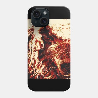 Artistic Style Lamb Head Face Art Phone Case