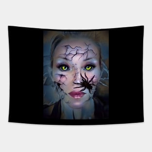 scary woman Tapestry