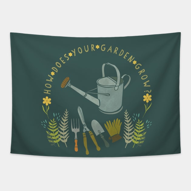 How Does Your Garden Grow Tapestry by LittleBunnySunshine