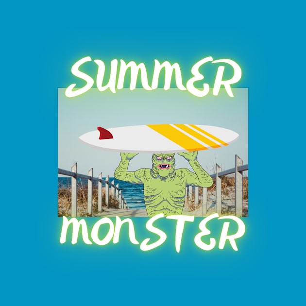 Summer Monster Surf Beach by EvolvedandLovingIt