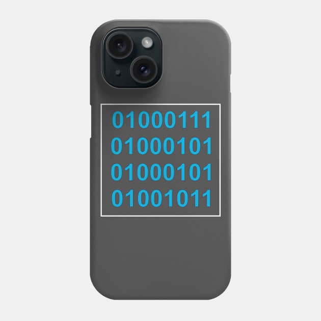 Geek in Binary Phone Case by HollyMayCreates