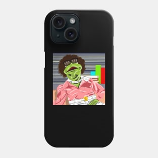 Boffo Lenny! Socko Lenny! Muppets Take Manhattan Kermit the Frog inspired illustration Phone Case