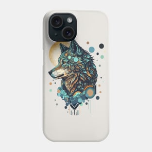 Mystic Blue Wolf Phone Case