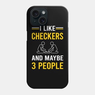 3 People Checkers Phone Case