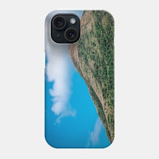 Keelung Mountain peak (基隆山) against the blue sky Phone Case