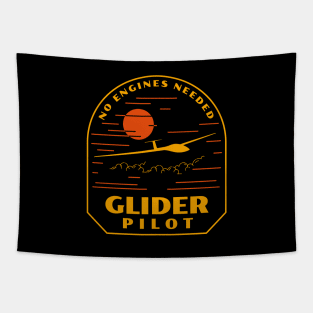 Glider Pilot Soaring Flying Aviation Tapestry