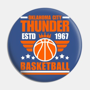 Oklahoma City Thunder 1967 Basketball Retro Pin