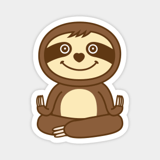 Cute Sloth Yoga Magnet