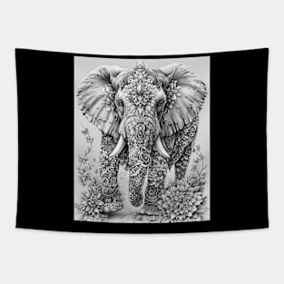 Elephant Climate Change Tapestry