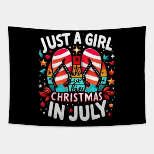 Just-A-Girl-Who-Loves-Christmas-in-July Tapestry