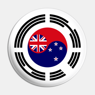 Korean New Zealander Multinational Patriot Flag Series Pin