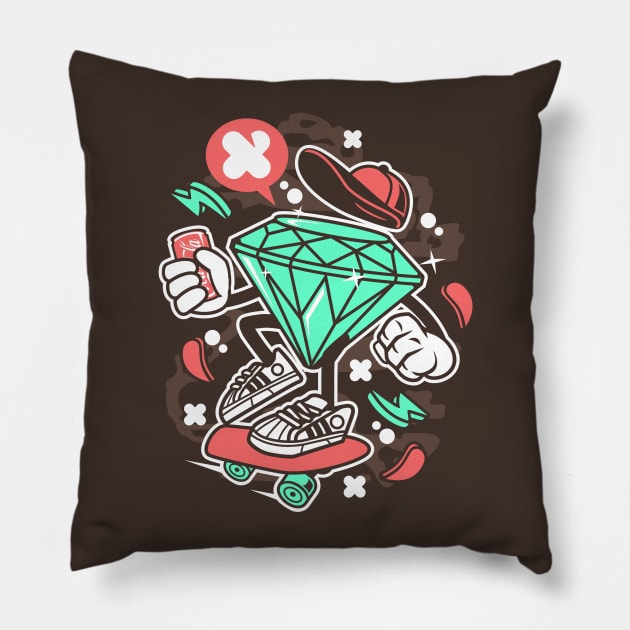 Shine bright like a diamond Pillow by Superfunky